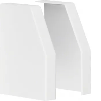 Hager L22359010 päätykappalepari RK 150x110 mm -kanavalle, puhtaanvalkoinen