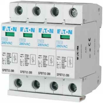 EATON SPBT12-280/4 ylijännitesuojalaite tyyppi 1+2 4-napainen 12,5kA 1,5kV TN/TNS