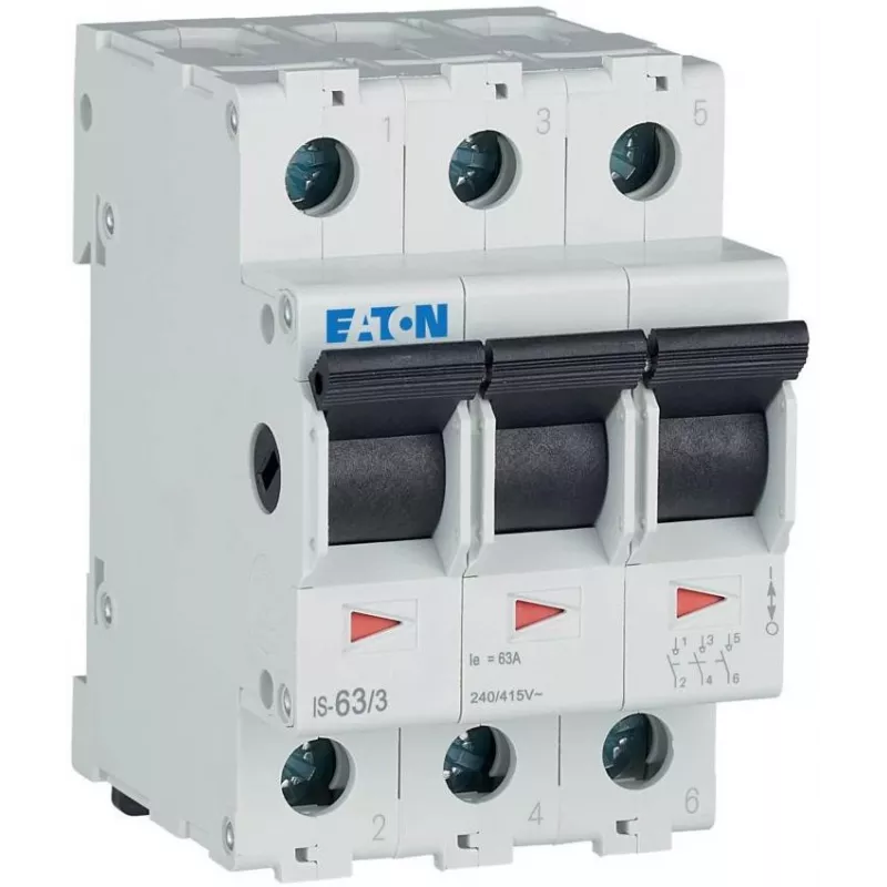 Eaton pääkytkin harmaa 3-napainen 63A 230V/AC, 415V/AC 276276