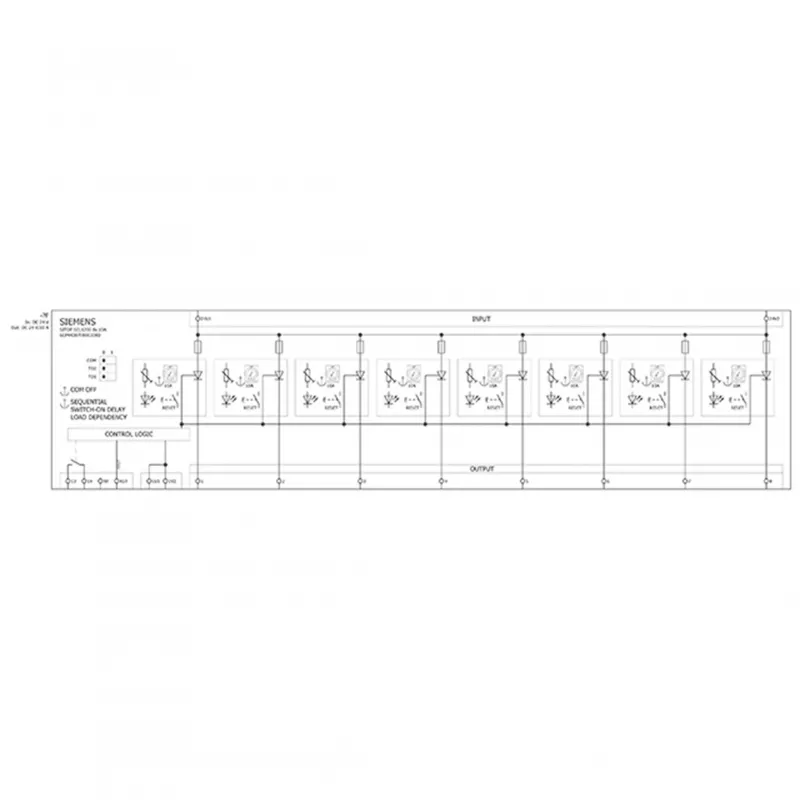 Siemens SITOP SEL1400 selektiivimoduuli DC 24 V/8 x 2,1 A (6EP4438-7EB00-3DX0)