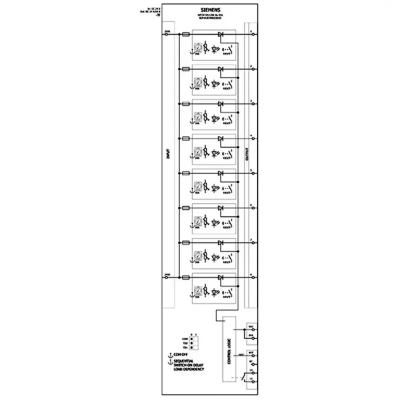 Siemens SITOP SEL1400 selektiivimoduuli DC 24 V/8 x 2,1 A (6EP4438-7EB00-3DX0)