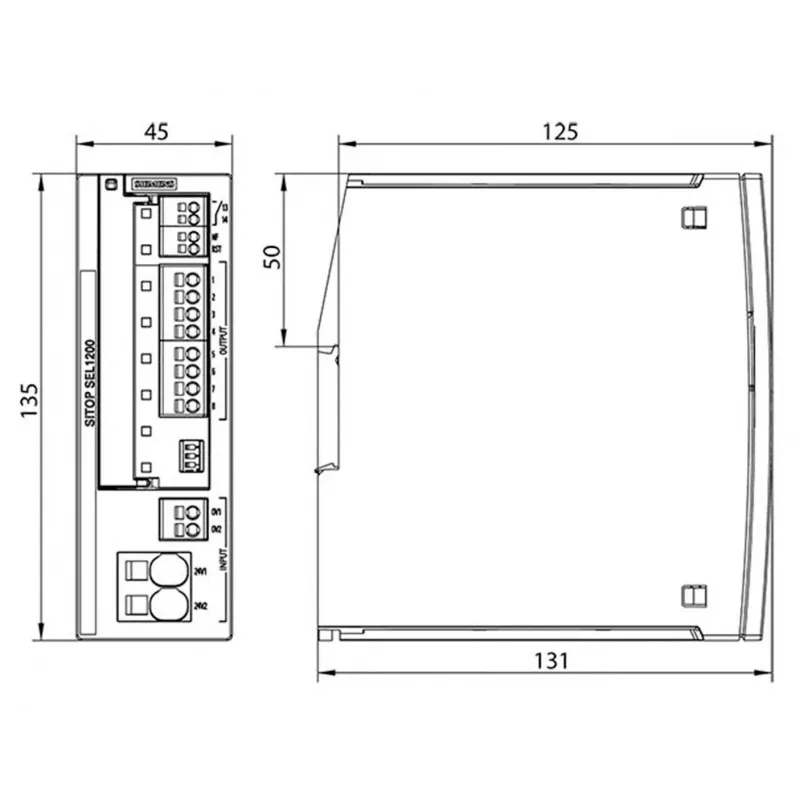 Siemens SITOP SEL1400 selektiivimoduuli DC 24 V/8 x 2,1 A (6EP4438-7EB00-3DX0)