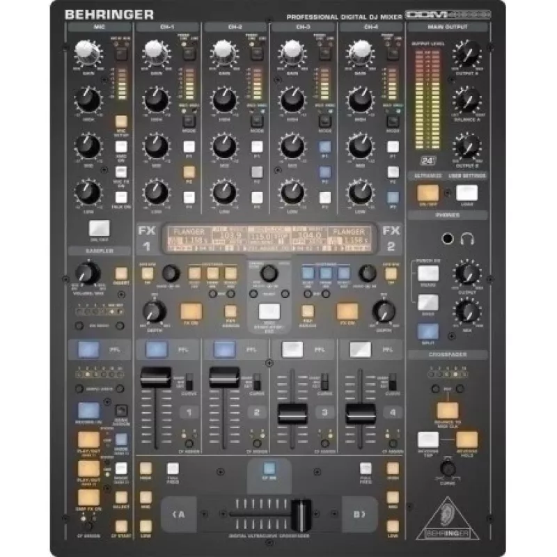 Behringer DDM4000 -digitaalinen DJ-mikseri 5 kanavaa