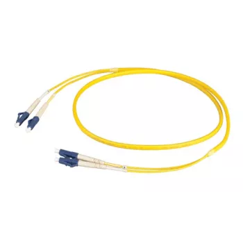 EFB Elektronik duplex-jumpperi LC-LC OS2 litteä twin 3 m keltainen