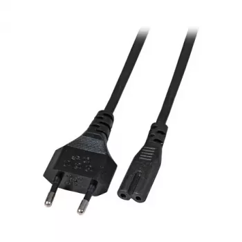 EFB Elektronik virtajohto, euroliitin - C7 180 astetta, 2 m, musta