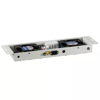EFB-Elektronik BASIC tuuletinmoduuli 2-kertainen, sis. termostaatin, RAL 9005 Plug & Play, seinäkotelolle IP55