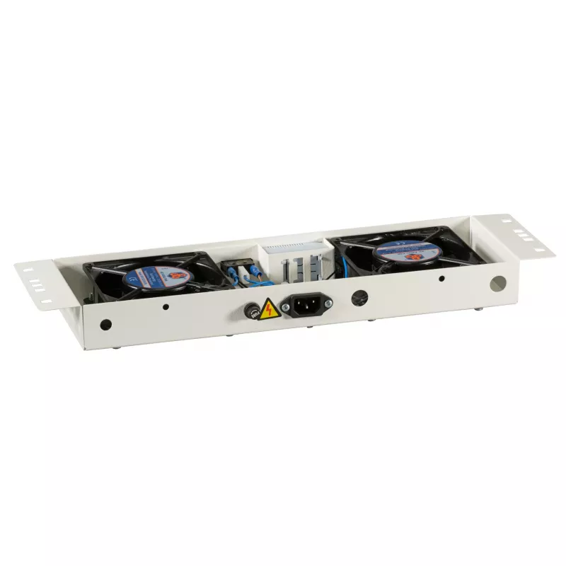 EFB-Elektronik BASIC tuuletinmoduuli 2-kertainen, sis. termostaatin, RAL 9005 Plug & Play, seinäkotelolle IP55