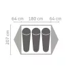 Salewa Latitude III 3 hengen teltta - Cactus/Grey