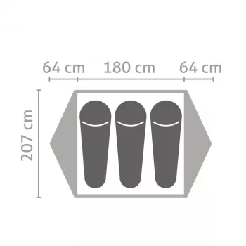 Salewa Latitude III 3 hengen teltta - Cactus/Grey