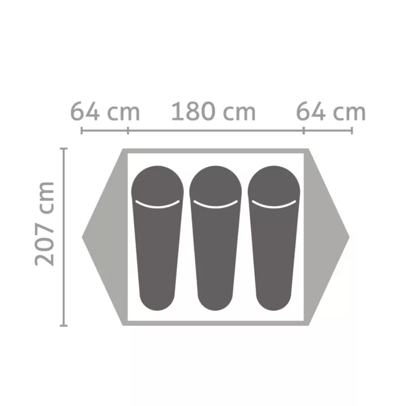Salewa Latitude III 3 hengen teltta - Cactus/Grey