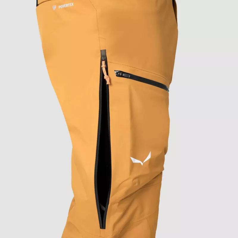 Salewa Sella 3L PTX housut - Golden Brown, koko L