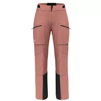 Salewa Sella 3L PTX housut naisten lasketteluhousut - Desert Pink - koko S
