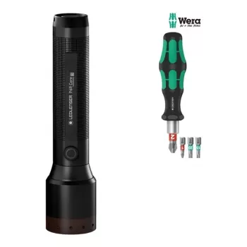 Ledlenser P6R Core taskulamppu + WERA setti