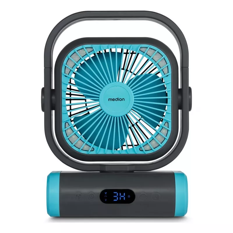 MEDION LIFE Camping Fan E10 TF (MD 12065) harmaa/sininen