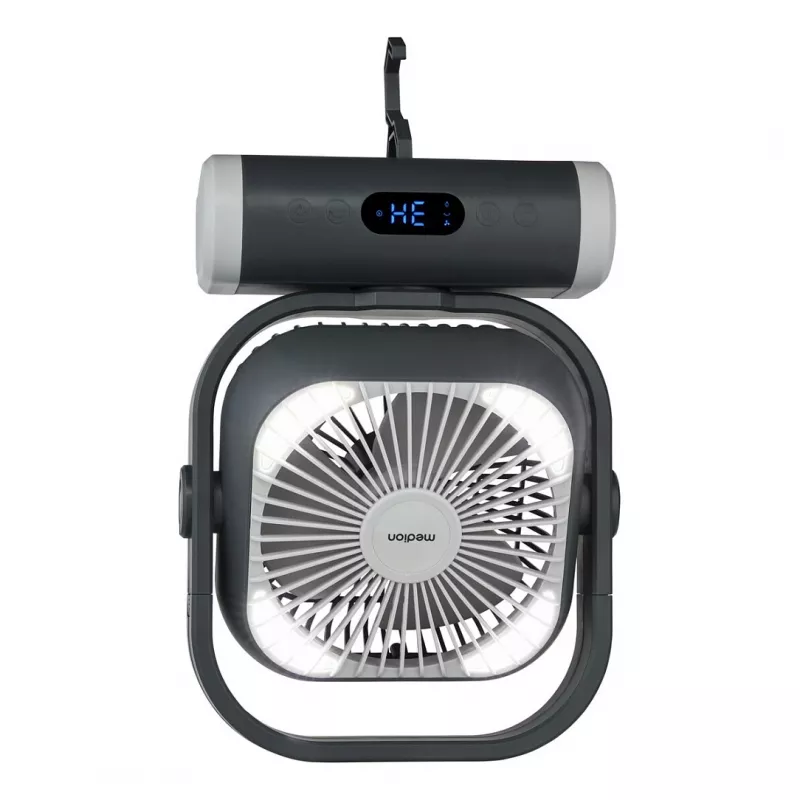 MEDION LIFE Camping Fan E10 TF (MD 12065) harmaa/valkoinen