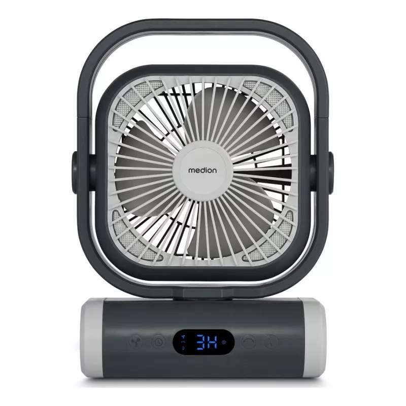 MEDION LIFE Camping Fan E10 TF (MD 12065) harmaa/valkoinen