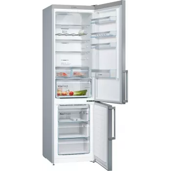 Bosch KGN397LEQ jää-pakastinyhdistelmä NoFrost-toiminnolla, VitaFresh, 363 l, Inox-look, energiatehokkuusluokka E