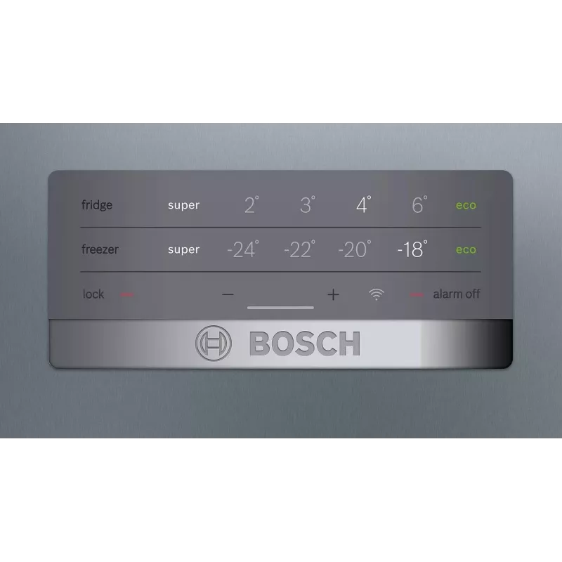Bosch KGN397LEQ jää-pakastinyhdistelmä NoFrost-toiminnolla, VitaFresh, 363 l, Inox-look, energiatehokkuusluokka E