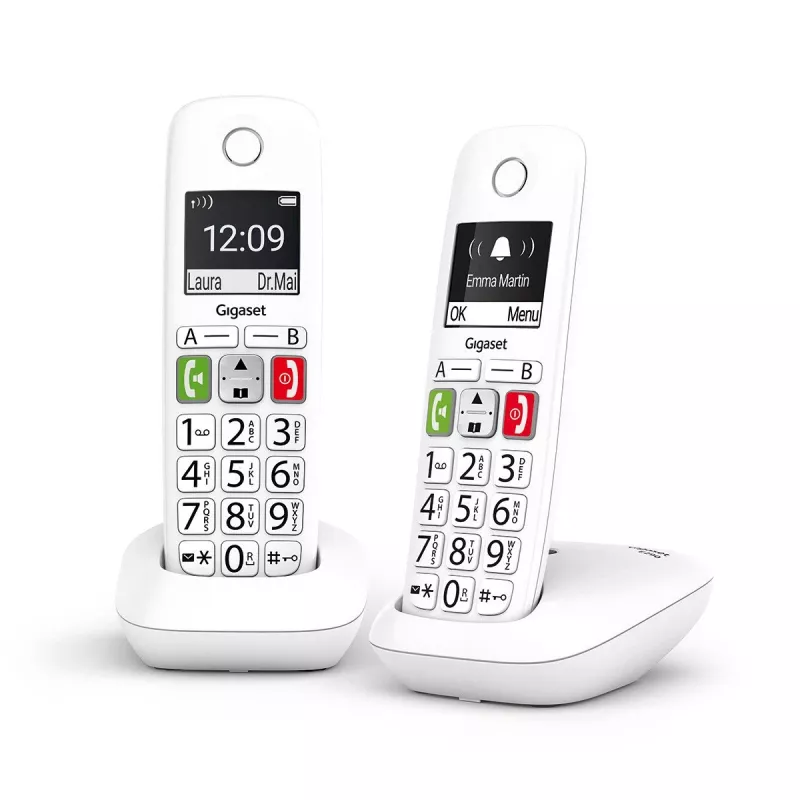 Gigaset E290 Duo langaton DECT-puhelin valkoinen