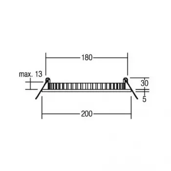 Brumberg 12217073 EB-Panel FLAT30 Round White 830 16W 24V LED uppokattopaneeli
