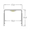 Brumberg 53381263 AB-profiili QUALITYFLEX alumiiniprofiili 2000mm