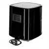 HEINRICH'S HFR 821 airfryer-kuumailmafriteerauskeitin