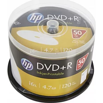 Verbatim DVD+R HP mustesuihkutulostettava spindeli (50 levyä) 16x 4.7GB AZO