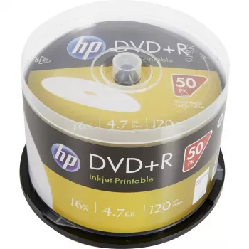 Verbatim DVD+R HP mustesuihkutulostettava spindeli (50 levyä) 16x 4.7GB AZO