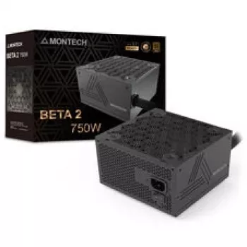 Montech BETA 2 80 PLUS Bronze virtalähde, ATX 3.1 - 750 wattia, musta