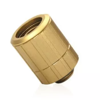 Bitspower Artemis suora pyörivä puristusliitin G1/4 tuuman uros 16/10mm, kääntyvä - Stardust Gold