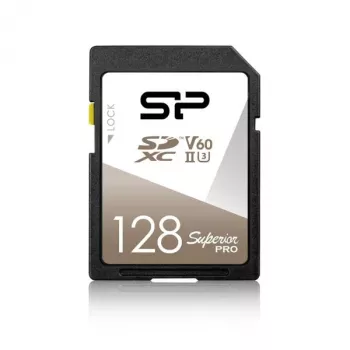 Silicon Power Superior Pro 128GB SDXC UHS-II U3 V60 -muistikortti (SP128GBSDXJV6V10)