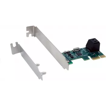 Exsys EX-3519 SATA-ohjain PCIe x1 2 HDD- ja SSD-asemalle - SATA III 6 Gbit/s