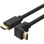UNITEK Y-C1009 HDMI 2.0 -kaapeli 270 asteen kulmaliitin 4K 3 m musta