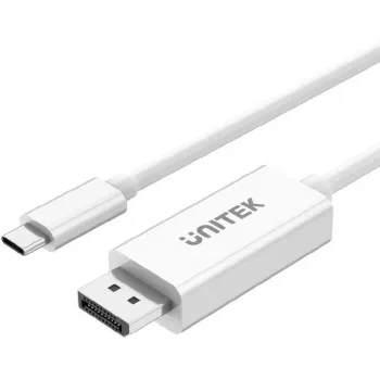 UNITEK USB-C 3.1 DisplayPort-kaapeli 1,8 m - 4K@60Hz - musta