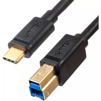 UNITEK USB-C USB-B 3.0 -tulostinkaapeli 2 m musta