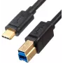 UNITEK USB-C USB-B 3.0 -tulostinkaapeli 2 m musta