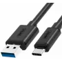 UNITEK USB 3.1 Type-A Type-C -kaapeli 3 m musta