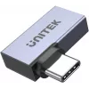 UNITEK USB-C - USB-C kulmikas litteä sovitin 40Gbps