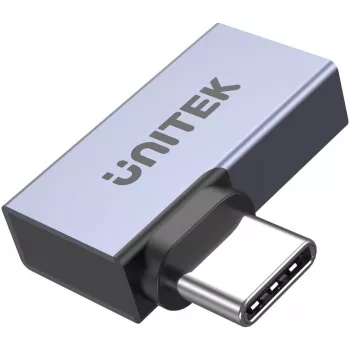 UNITEK USB-C - USB-C kulmikas litteä sovitin 40Gbps