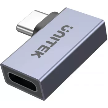 UNITEK USB-C - USB-C kulmikas litteä sovitin 40Gbps