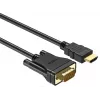 UNITEK HDMI-VGA-kaapeli, Full HD 1080p, 60Hz, 2 m, musta