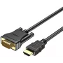 UNITEK HDMI-VGA-kaapeli, Full HD 1080p, 60Hz, 2 m, musta