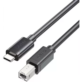 Unitek USB-C USB-B 2.0 -tulostinkaapeli 1 m musta
