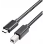 UNITEK USB-C USB-B 2.0 -tulostinkaapeli 2 m musta