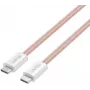 UNITEK magneettinen punottu USB-C USB-C -kaapeli 100W PD pinkki 1 m