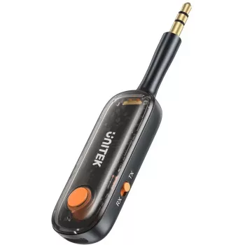 UNITEK 2-in-1 Bluetooth 5.3 -adapteri lähetin/vastaanotin audio 10 m kantama musta