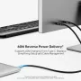 UNITEK USB-C Active Optical Cable 5 m - 10Gbps, PD 60W, 8K@30Hz, musta