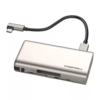 Freewell Pro Plus kortinlukija USB 3.2 Gen 2 Type-C 10 Gbps SD MicroSD CFexpress Space Gray