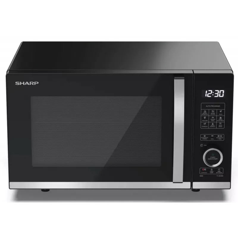 Sharp YC-QG204AE-B yhdistelmämikroaaltouuni grillillä, 20L, 800W, musta