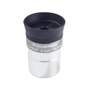 Celestron Omni 6 mm Plössl okulaari - 1,25 tuumaa täysin monipinnoitettu - musta/hopea